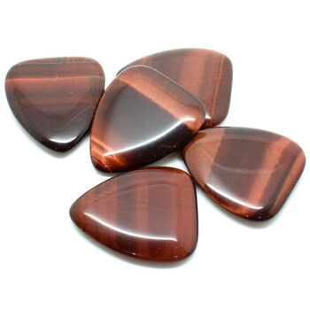 Red Tiger Eye Guitar Pick / Plectrum In A Gift Box, 4 of 7