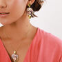 Drop Statement Gold Plated Earring, thumbnail 1 of 2