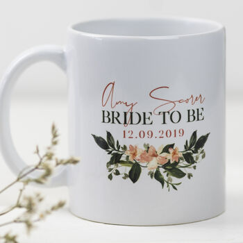 Personalised Bride To Be Mug Gift, 2 of 3