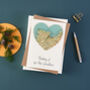 Personalised Map Heart Christmas Card, thumbnail 2 of 6