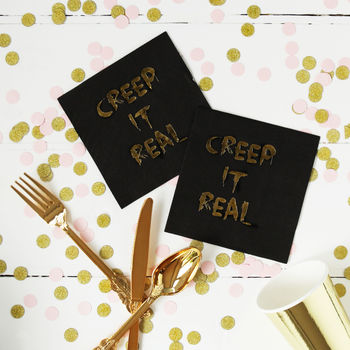 Creep It Real Foil Party Napkins, 3 of 4