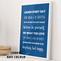 'How To Be Happy' Inspirational Quote Print, thumbnail 1 of 9
