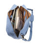 Personalised Blue Leather Oxford Zip Up Satchel, thumbnail 6 of 9
