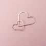 Heart Hoop Earrings In 14k Gold Fill, thumbnail 6 of 10