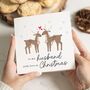 Personalised Merry Christmas Card For Husband, thumbnail 1 of 7