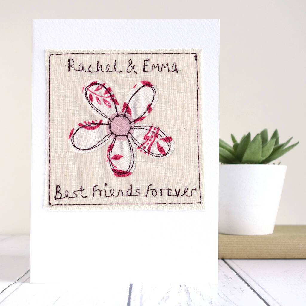 personalised flower thank you cardmilly and pip gifts