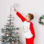 Personalised Christmas Family Matching Pyjamas Nordic Wreath, thumbnail 8 of 12