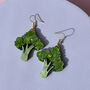 Broccoli Dangle Earrings, thumbnail 2 of 3