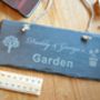 Personalised Daddy And Me Slate Sign, thumbnail 4 of 5