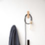 Modern Wooden Wall Hook In Ash Or Black Finish, thumbnail 4 of 6