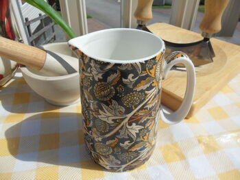Small Jug In William Morris Seedling Tapestry Design, 2 of 9