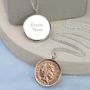 Sterling Silver Lucky Penny Necklace, thumbnail 5 of 6