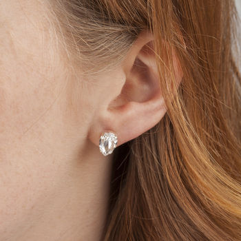 Small Pear Crystal Earrings, 3 of 3