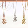 Gold Plated Or Sterling Silver Tiny Squirrel Necklace, thumbnail 2 of 4