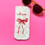 Personalised Glasses Case Pink Bow Coquette, thumbnail 3 of 5