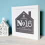 Personalised New Home House Number Mounted Print, thumbnail 1 of 5