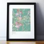 Personalised Floral Abstract Map Print, thumbnail 3 of 5