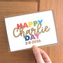 Personalised Glitter Rainbow Birthday Card, thumbnail 3 of 6