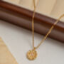 Twinkle Coin 18ct Gold Plated Necklace Set, thumbnail 4 of 9