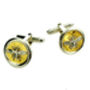 Personalised Silver And Gold Honey Bee Coin Cufflinks, thumbnail 1 of 3