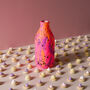 Neon Orange, Pink And Purple Painted Milk Bottle Vase, thumbnail 1 of 6