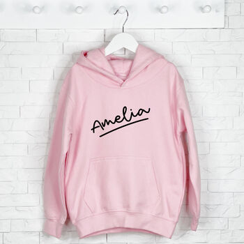 Ball Pen Style Personalised Kids Hoodie, 4 of 4