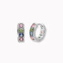 Pastel Stone Textured Hoop Earrings, thumbnail 3 of 8