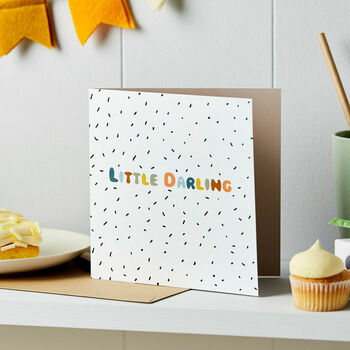 Little Darling Congratulations New Baby Card, 2 of 3