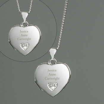 Birthday Gifts For Girls Personalised Silver Photo Locket Necklace, 8 of 9