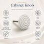 Minimalist Ripple Ceramic Cabinet Knob, thumbnail 3 of 8