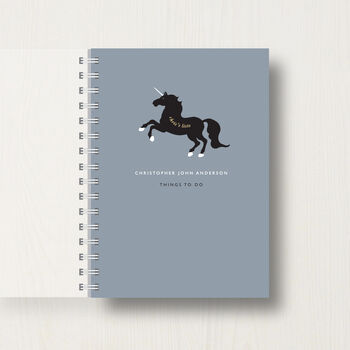 Personalised Unicorn Lovers Journal Or Notebook, 6 of 11