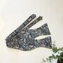 Self Tie Bow Tie In Black William Morris, thumbnail 3 of 5
