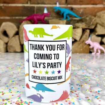 Dinosaur Party Favour Chocolate Biscuit Mix, 3 of 6