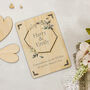 Personalised Wooden Wedding Or Engagement Card, thumbnail 1 of 5