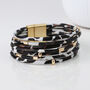 Gold Plated Animal Print Multistrand Bracelet, thumbnail 4 of 5