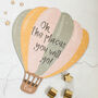 Personalised Balloon Nursery Sign, Hot Air Balloon, thumbnail 6 of 7