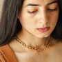 Chunky Chain Necklace In Gold Plating, thumbnail 4 of 5