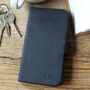Personalised Black Vegan Leather iPhone 11 Pro Max Case, thumbnail 3 of 6