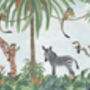 Safari Animals Jungle Scene Wallpaper, thumbnail 3 of 8