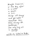 'maybe Tomorrow' Original Handwritten Poem By Words By Catherine ...