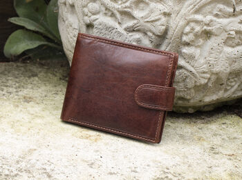 Personalised Vegetable Tanned Leather Wallet Rfid, 3 of 11