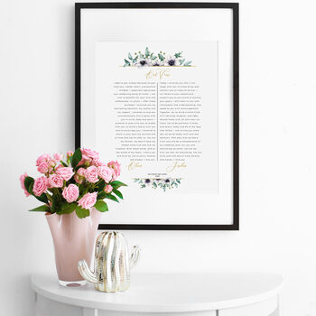 His And Hers Vows Print, 6 of 6