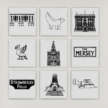 Liverpool Illustrated Wall Art Small, 4 of 6