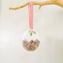 Ceramic Christmas Pudding Hanging Decoration, thumbnail 2 of 4