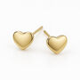 9ct Gold Heart Micro Stud Earrings – 4mm, thumbnail 3 of 9