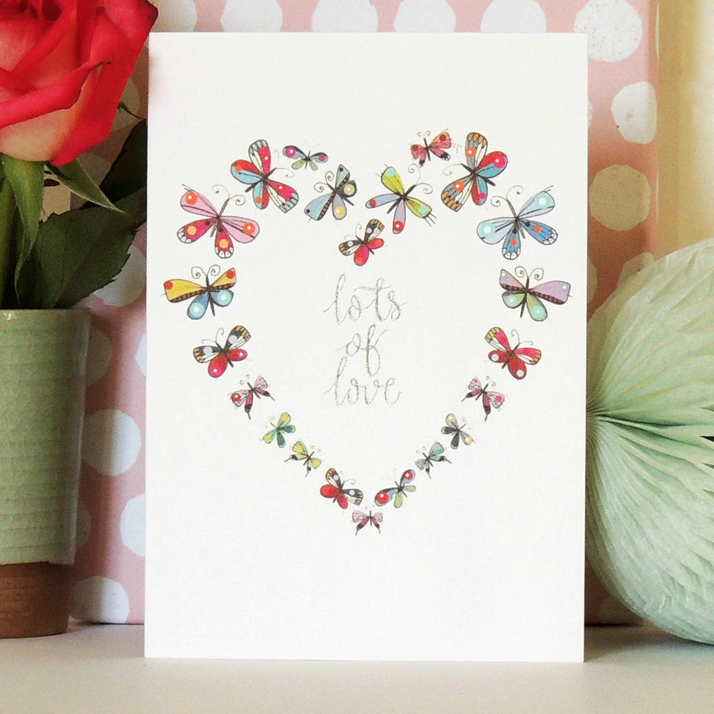 Lots Of Love Greetings Card By Kali Stileman Publishing