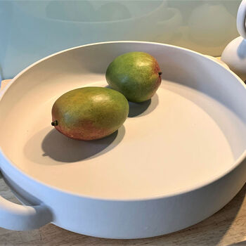 Gharyan Large White Handmade Casserole And Serving Dish, 2 of 4