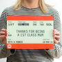 Personalised Train Ticket Chopping Board For Mum, thumbnail 3 of 4