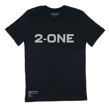 Personalised 'Linear' Football Result T Shirt, 5 of 10
