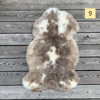 Sheepskin Rug Bench Cover Mixed Colour, 10 of 11